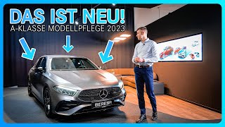 Mercedes AKlasse 2023  TOP 8 Änderungen der Modellpflege [upl. by Leuqram544]