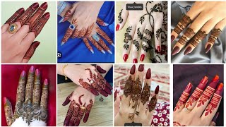 Finger mehndi designNew mehndi design 20232024 finger mehndi design simple [upl. by Ilse36]