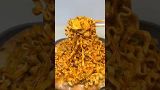 carbo buldak ramen on sweet potato pizza asmr koreanfood [upl. by Chiles539]