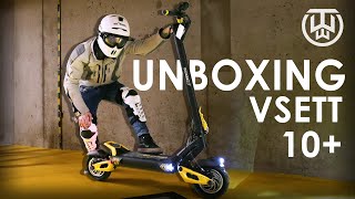 VSETT 10 ELECTRIC SCOOTER Unboxing  A new GENERATION [upl. by Niai]