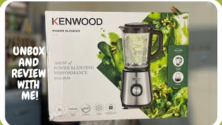 UNBOXING AND REVIEWING THE KENWOOD POWER BLENDER  PRODUCT REVIEW [upl. by Llenyar]