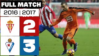 Real Sporting vs SD Eibar 23 20162017 PARTIDO COMPLETO [upl. by Sudnac]