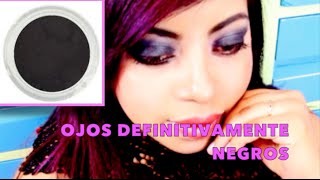 Cómo Aplicar la SOMBRA NEGRA paso a paso  How To Apply Black Eyeshadow [upl. by Katie]