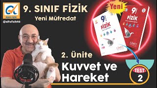 LİMİT YAYINLARI I YENİ MÜFREDAT I 9 Sınıf Fizik Soru Bankası I 2 ünite  Test2 [upl. by Dinny]