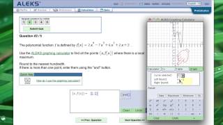 Use graph calc to find local extrema [upl. by Atiuqahc752]