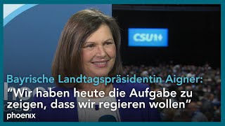 CSUParteitag Interview mit Ilse Aigner CSU [upl. by Ecertal]