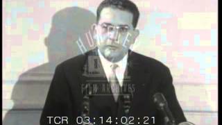 Algerian Governor General Soustelle and press 1961 Archive film 91946 [upl. by Selrahc]