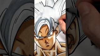 Draw Goku Ultra Instinct dragonball goku fanart animeart animeedit shortsart shorts art [upl. by Oicnoel]