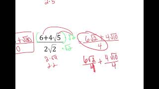 Rationalizing denominator plus review [upl. by Introk139]