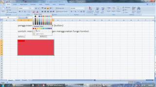 tutorial excel  penggunaan button form control sederhana pada excel 2007 [upl. by Westleigh]