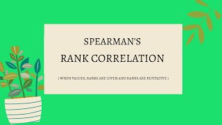 Spearmans Rank Correlation Statistical analysis [upl. by Blainey118]