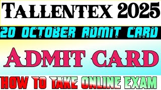 Tallentex 2025 Admit card how to download tallentex mohit matrixolympiad [upl. by Osei342]