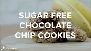 Healthy As FK Chocolate Chip Cookies  Sugar Free Chocolate Chip Cookies [upl. by Imoyik]