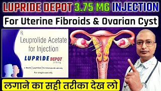 Lupride Depot 375 MG Injection Lagane Ka Sahi Tarika  Lupride Depot Benefits Price Side Effects [upl. by Conlen]