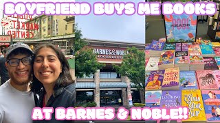 BARNES amp NOBLE book shopping vlog  boyfriend buys me books so I don’t break my book buying ban🤭📚🩷 [upl. by Zap]