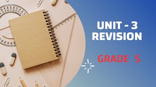 session 16 Review of Unit 3 for Grade 5grade mathseducation mathematics schoolstudy [upl. by Okoyk]