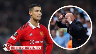 Man Utd News Now Erik ten Hag rejects Ronaldo criticism as Man Utd boss accused of comment yo [upl. by Burk]