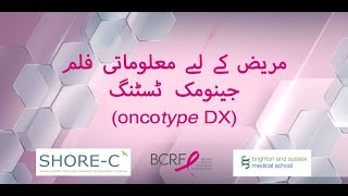 Understanding your Oncotype DX test result A short patient information film Urdu [upl. by Arat454]