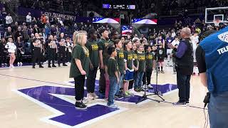 Evergreen Heights National Anthem Choir March 2 2024 [upl. by Teahan]