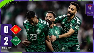 AsianCup2023  Group F  Kyrgyz Republic 0  2 Saudi Arabia [upl. by Enyrehtak]