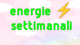 ENERGIE ⚡ SETTIMANALI dal 21 al 27 ottobre 🍄🌰 [upl. by Nomzed697]