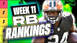 🔥 NEW Top 36 RB RANKINGS for Week 11 Fantasy Football 🚀  Fantasy Football Rankings [upl. by Muryh379]