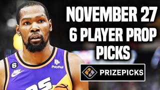 NBA PRIZEPICKS TODAY  6 BEST PROP PICKS  WEDNESDAY  11272024  BEST PROPS  NBA BETTING [upl. by Nevin504]