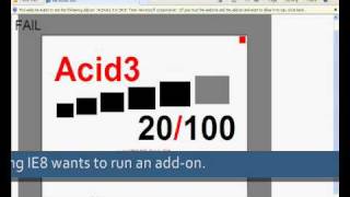 Web Browsers Acid3 Test [upl. by Fairleigh]