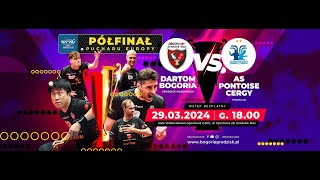 DARTOM Bogoria Grodzisk Mazowiecki vs AS Pontoise Cergy  Półfinał Pucharu Europy 2324 [upl. by Akeim909]