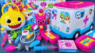 8 Minutes Satisfying with Unboxing Cute Pinkfong Ambulance Playset Doctor Toys ASMR  Review Toys [upl. by Refinnej]