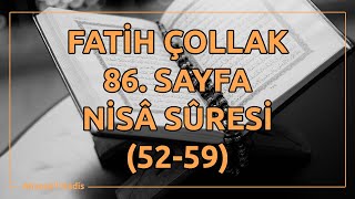 Fatih Çollak  86Sayfa  Nisâ Suresi 5259 [upl. by Larrie]