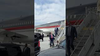 🇺🇸 Donald Trump arrives to Georgia for todays rallies in Powder Springs and Atlanta Oct 28 2024 [upl. by Faria]