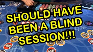 3 CARD POKER in LAS VEGAS SHOULD HAVE BEEN A BLIND SESSION [upl. by Vullo]