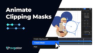 Animate Clipping Masks  SVGator [upl. by Latsyrd]