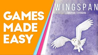 Wingspan European Expansion How to Play and Tips [upl. by Erdrich]