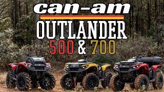 2023 CanAm Outlander 500 amp 700 All new ATVs from CanAm [upl. by Attebasile]