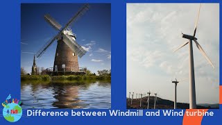 Difference between Windmill and Wind turbine [upl. by Hgielrebma487]