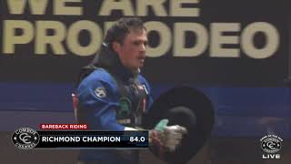 Richmond Champion Rides Big Stone Rodeos Fired Up For 84 Points and Fourth Place Finish in Round 2 [upl. by Reemas]