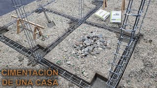 ¿COMO CONSTRUIR LOS CIMIENTOS DE UNA CASA EXPLICADO PASO A PASO  CONSTRUCCIÓN  ALBAÑILERIA [upl. by Akirrehs]