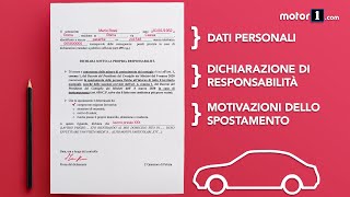 AUTOCERTIFICAZIONE per spostamenti COME e QUANDO si compila [upl. by Korrie958]