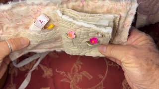 Medium Pink Embroidery Needle Book Flip Through Slow Stitch Project Ideas [upl. by Yentyrb]