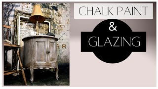 How to Chalk Paint with Ragging Technique and chalk paint wash and Glaze [upl. by Lihka]