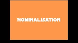 Nominalisation [upl. by Loss]