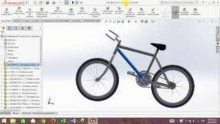 COMO HACER UNA BICICLETA MONTAÑERA EN SOLIDWORK [upl. by Dell663]