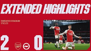 EXTENDED HIGHLIGHTS  Arsenal vs Brighton amp HA 20  Gabriel Jesus Kai Havertz [upl. by Nosaes]