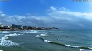 Surfer this morning in Benalmádena  Fuente de la Salud beach Puerto Marina  1st of June 2024 [upl. by Ewell]