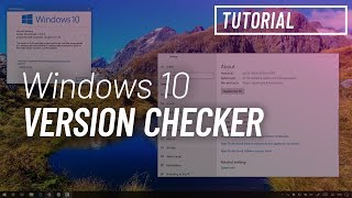 Windows 10 tutorial Check if the October 2018 Update version 1809 installed your PC [upl. by Arissa]