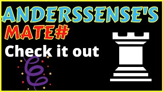 Anderssens mate  CHECKMATE PATTERN  shorts Anderssensmate CheckMatePattern Chess [upl. by Chance741]