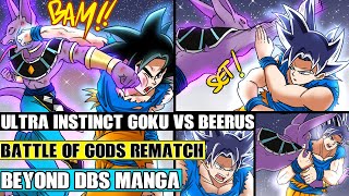 Beyond Dragon Ball Super Ultra Instinct Goku Vs Beerus Rematch Full Power Beerus Challenges Goku [upl. by Artema]