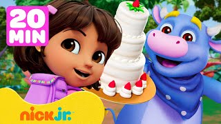 NIEUWE dierenavonturen van Dora 🐮🎂  Compilatie van 20 minuten  Nick Jr Nederlands [upl. by Sayres478]